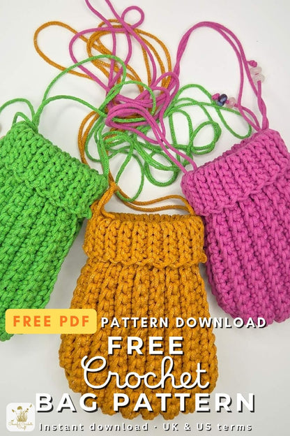 Crochet Cross-Body Sachet - PDF Download (UK & US Terms)