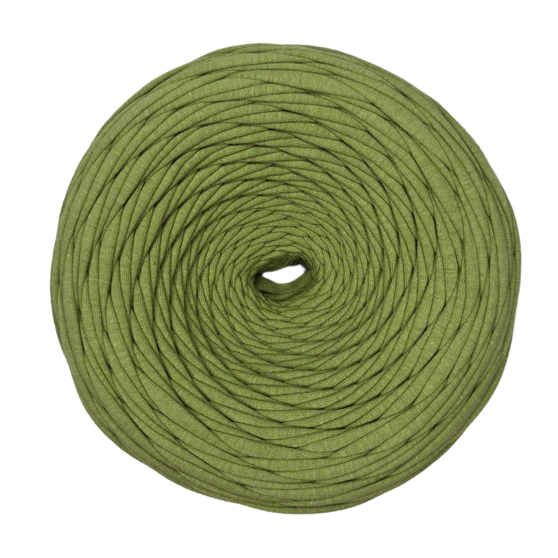 premium cotton t-shirt yarn in avocado colour