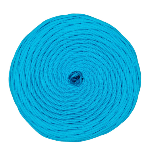 premium cotton t shirt yarn in azure colour