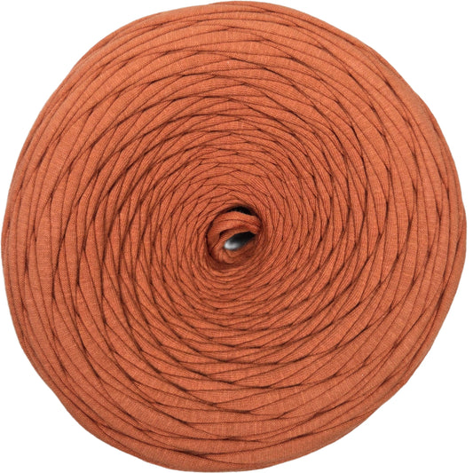 premium cotton t shirt yarn in brick red colour