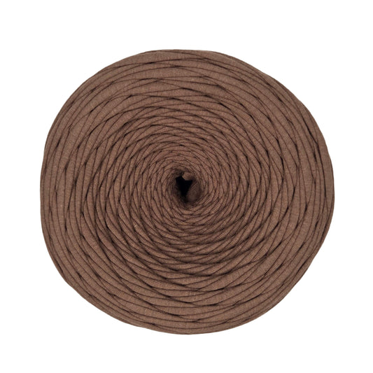 premium cotton t shirt yarn in chocolate colour
