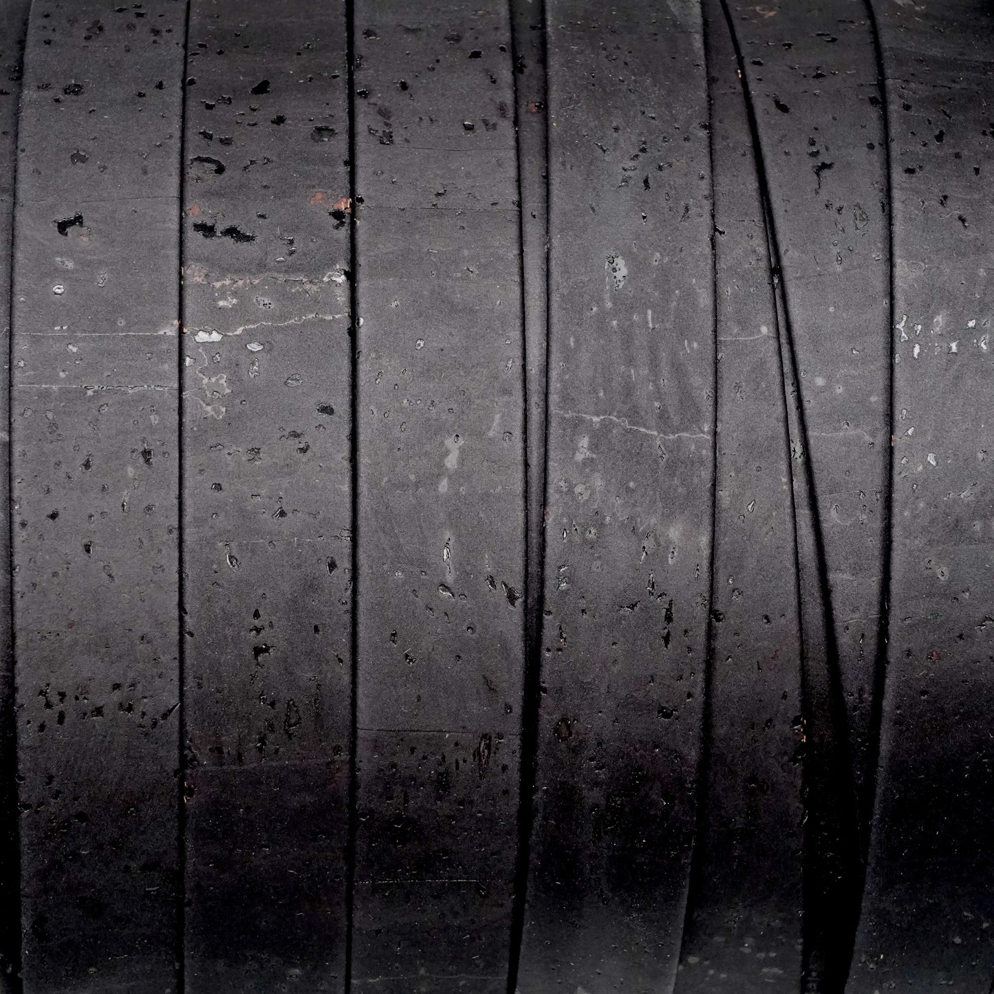 Close-up of a tire tread pattern