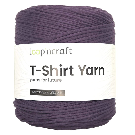 recycled cotton t-shirt yarn in heather