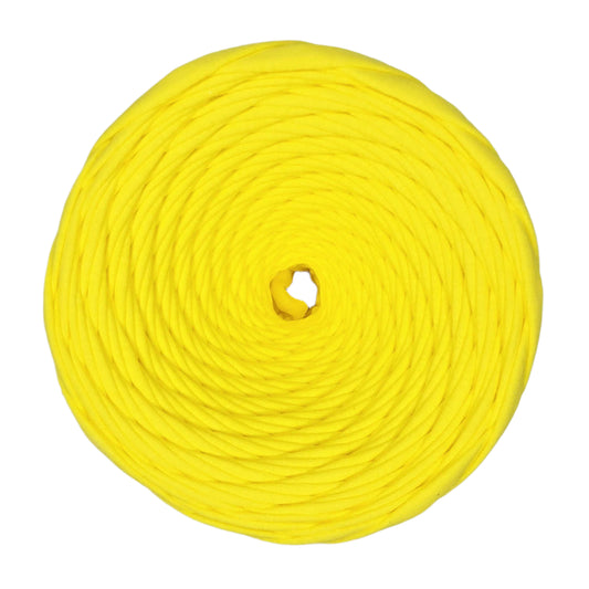 premium cotton t shirt yarn in lemon yellow colour