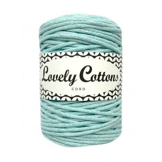 lovely cottons braided 2mm cord - aqua