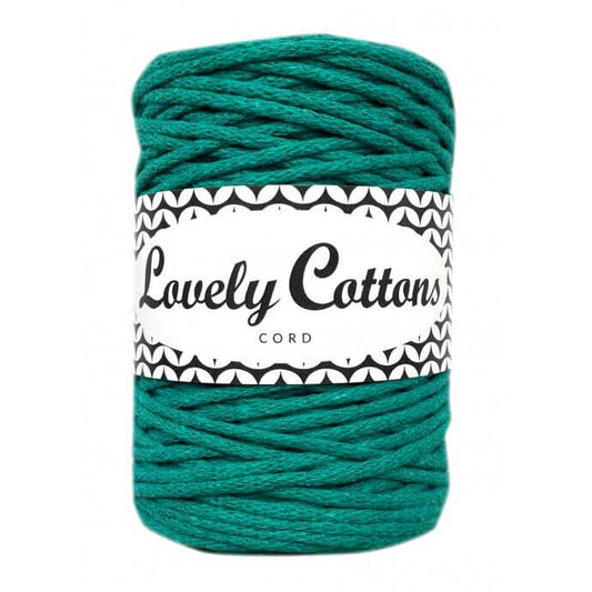 lovely cottons braided 2mm cord - jade