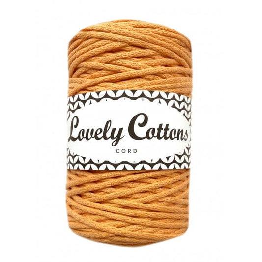 lovely cottons braided 2mm cord - apricot