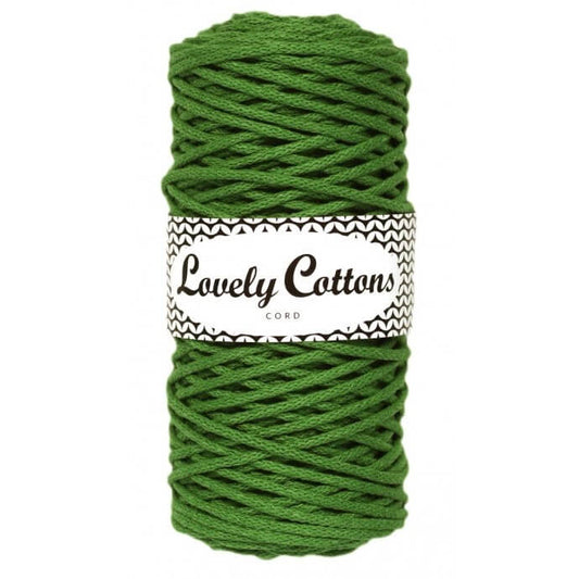 lovely cottons braided 3mm cord - avocado