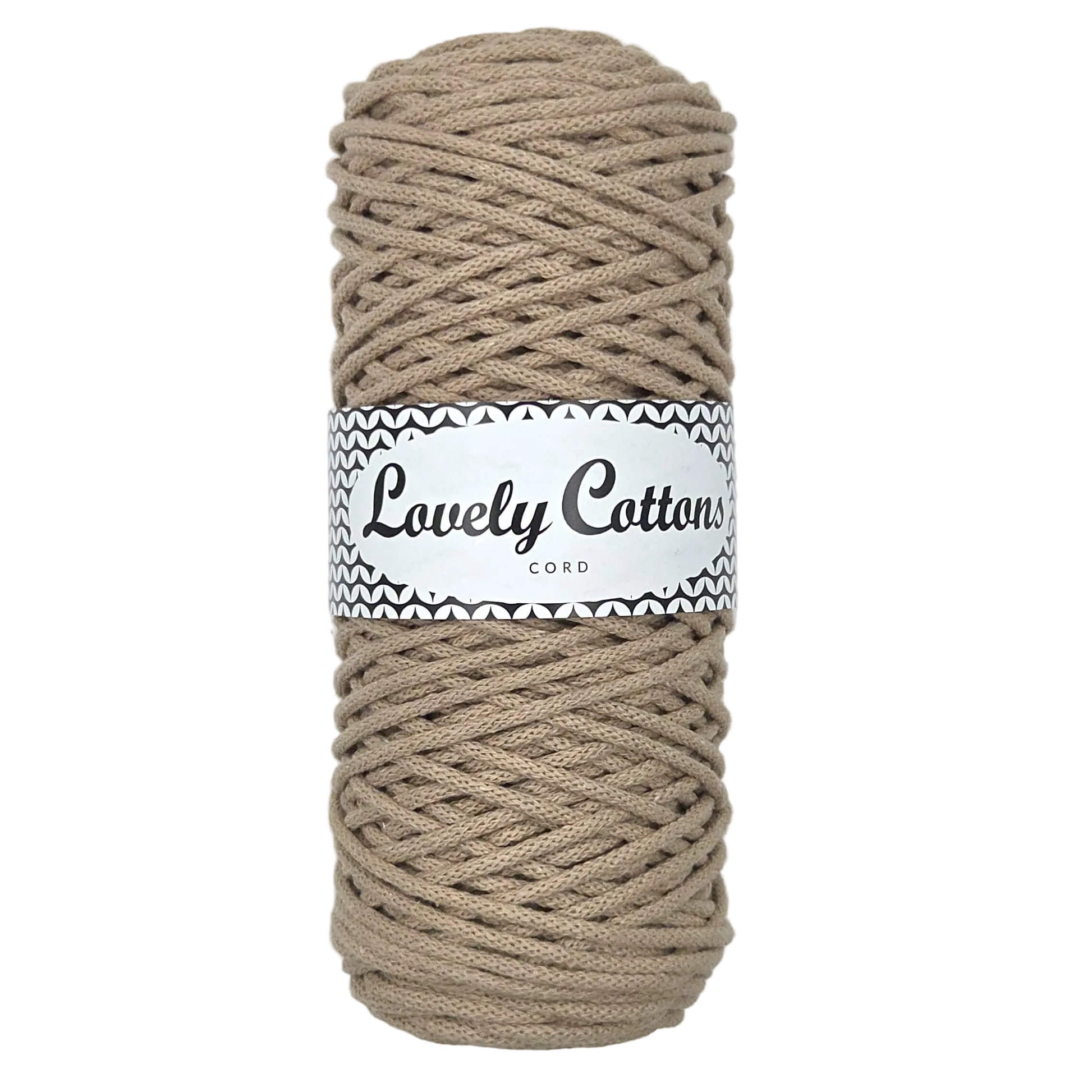 lovely cottons braided 3mm cord