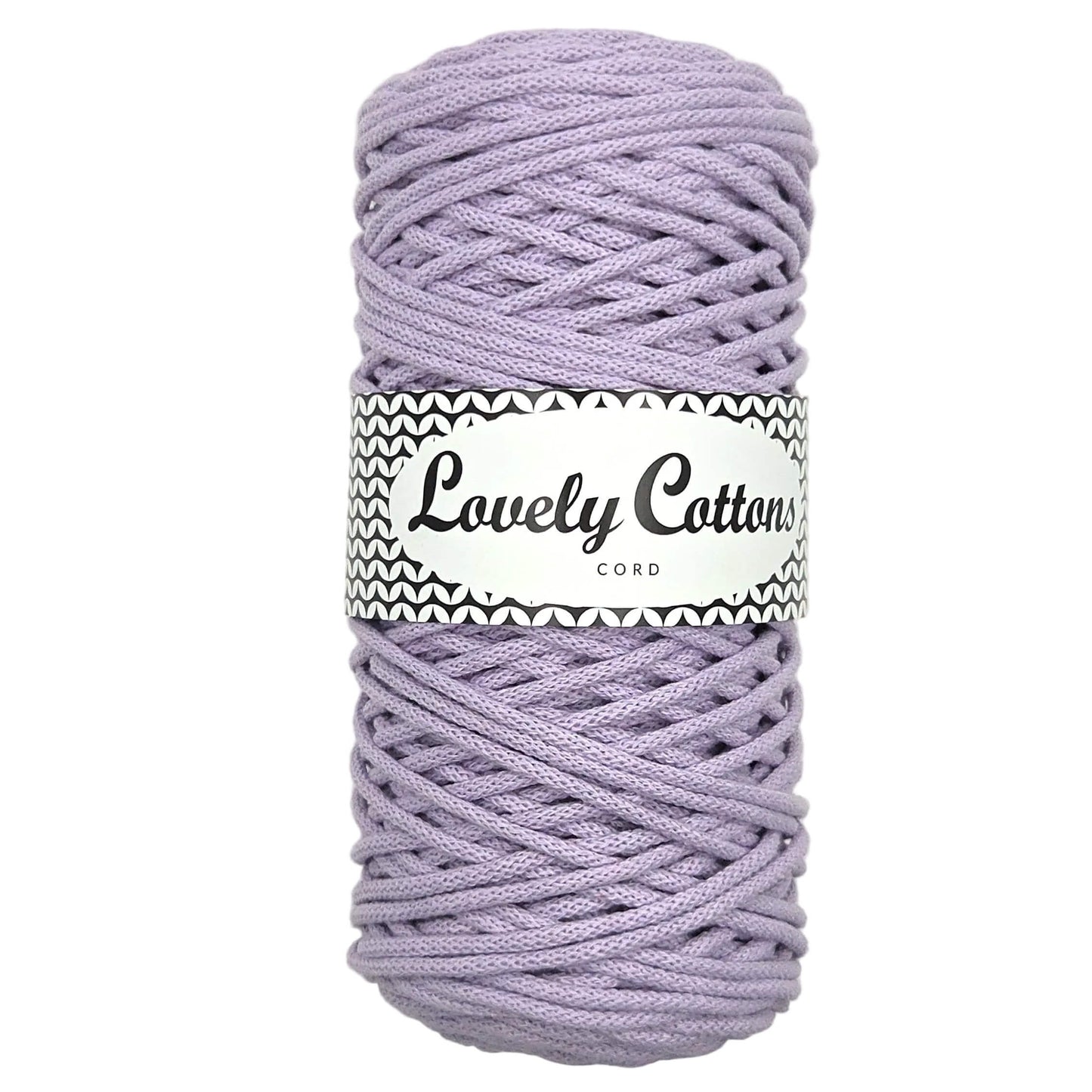 lovely cottons braided 3mm lilac