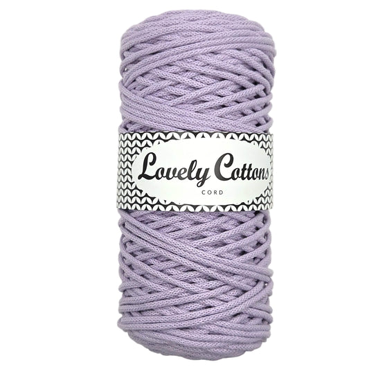 lovely cottons braided 3mm lilac