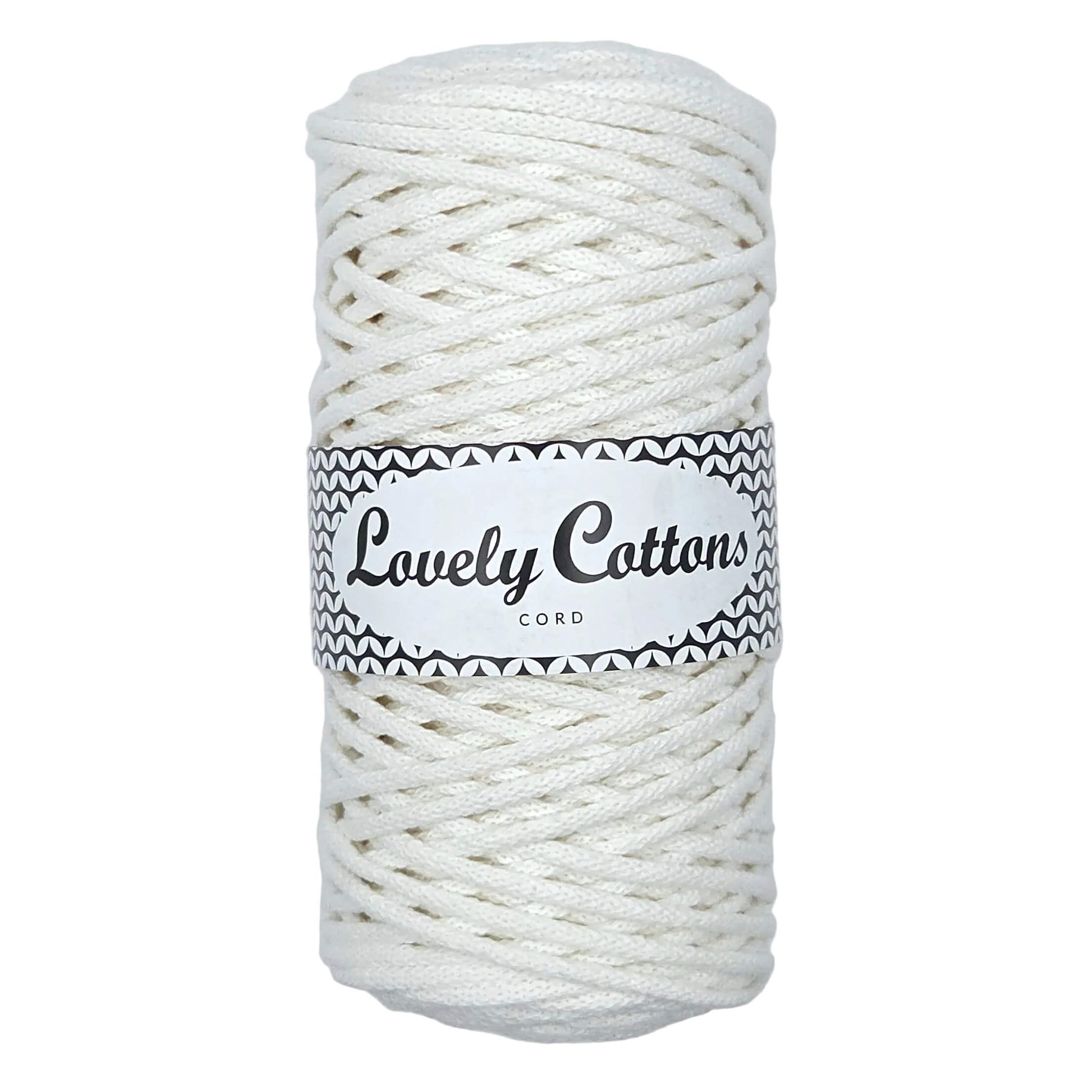 lovely cottons braided 3mm cord