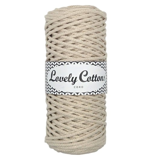 lovely cottons braided 3mm cord