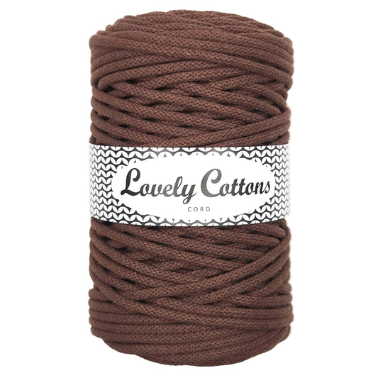 lovely cottons braided 5mm in chocolate