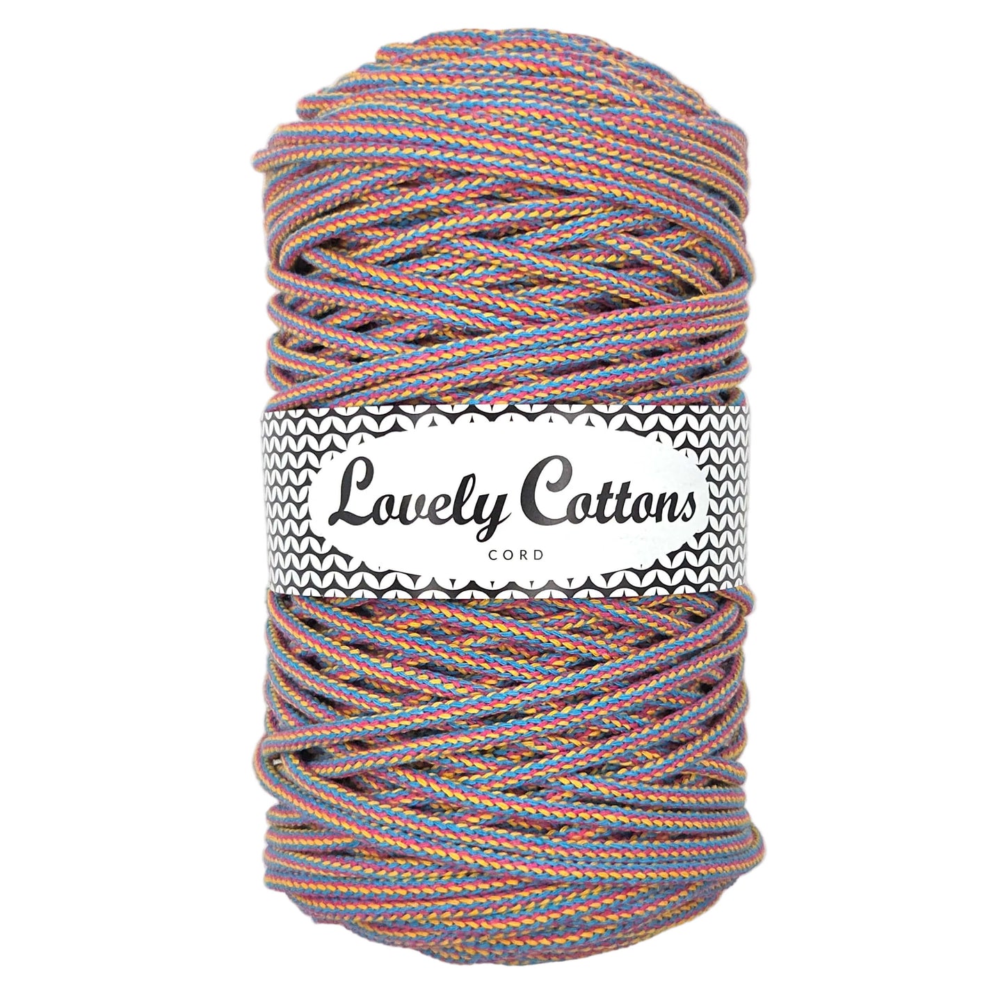 lovely cottons braided 5mm cord