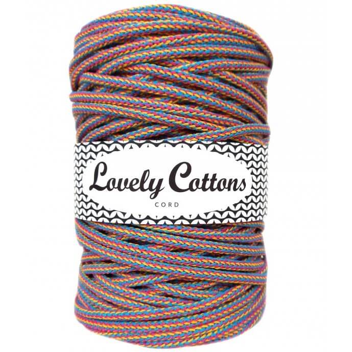 lovely cottons braided 5mm cord in folk