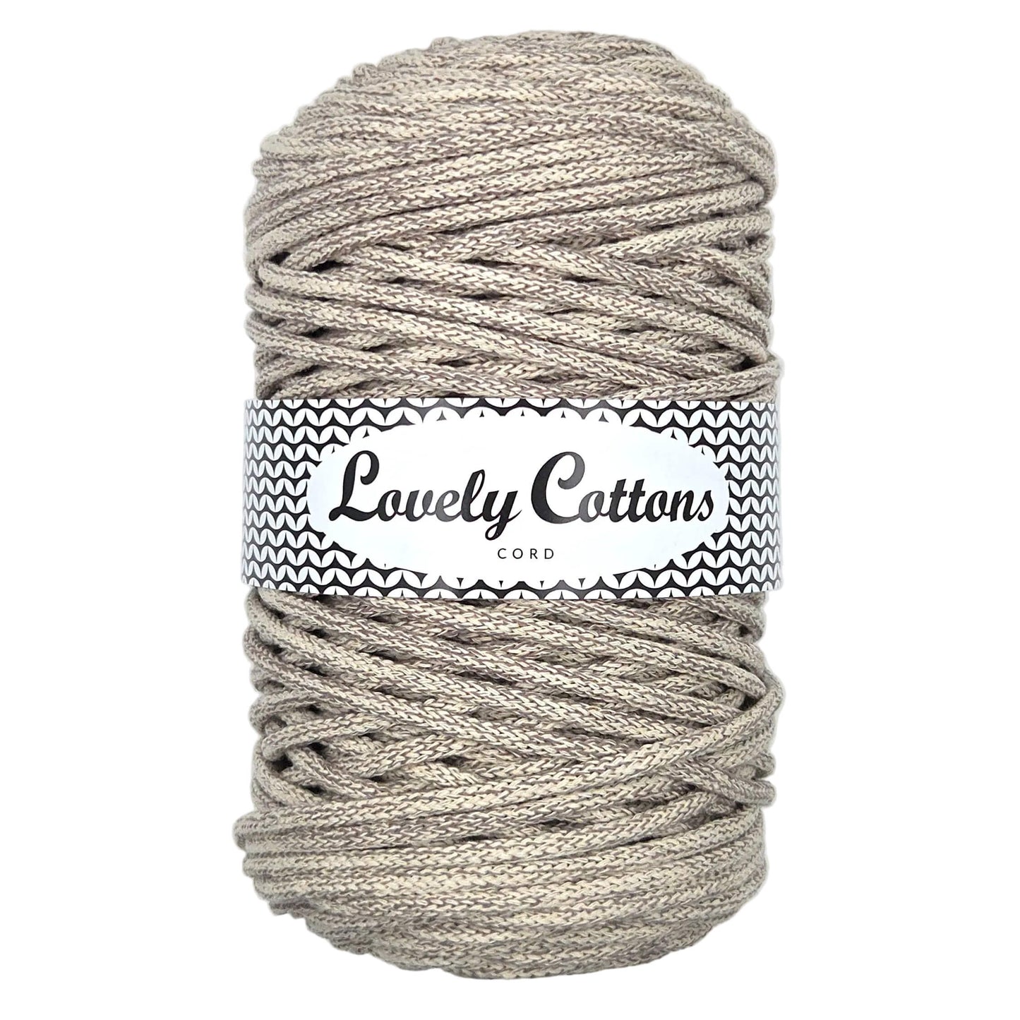 lovely cottons braided 5mm cord