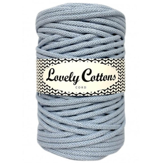 lovely cottons braided 5mm cord in light blue