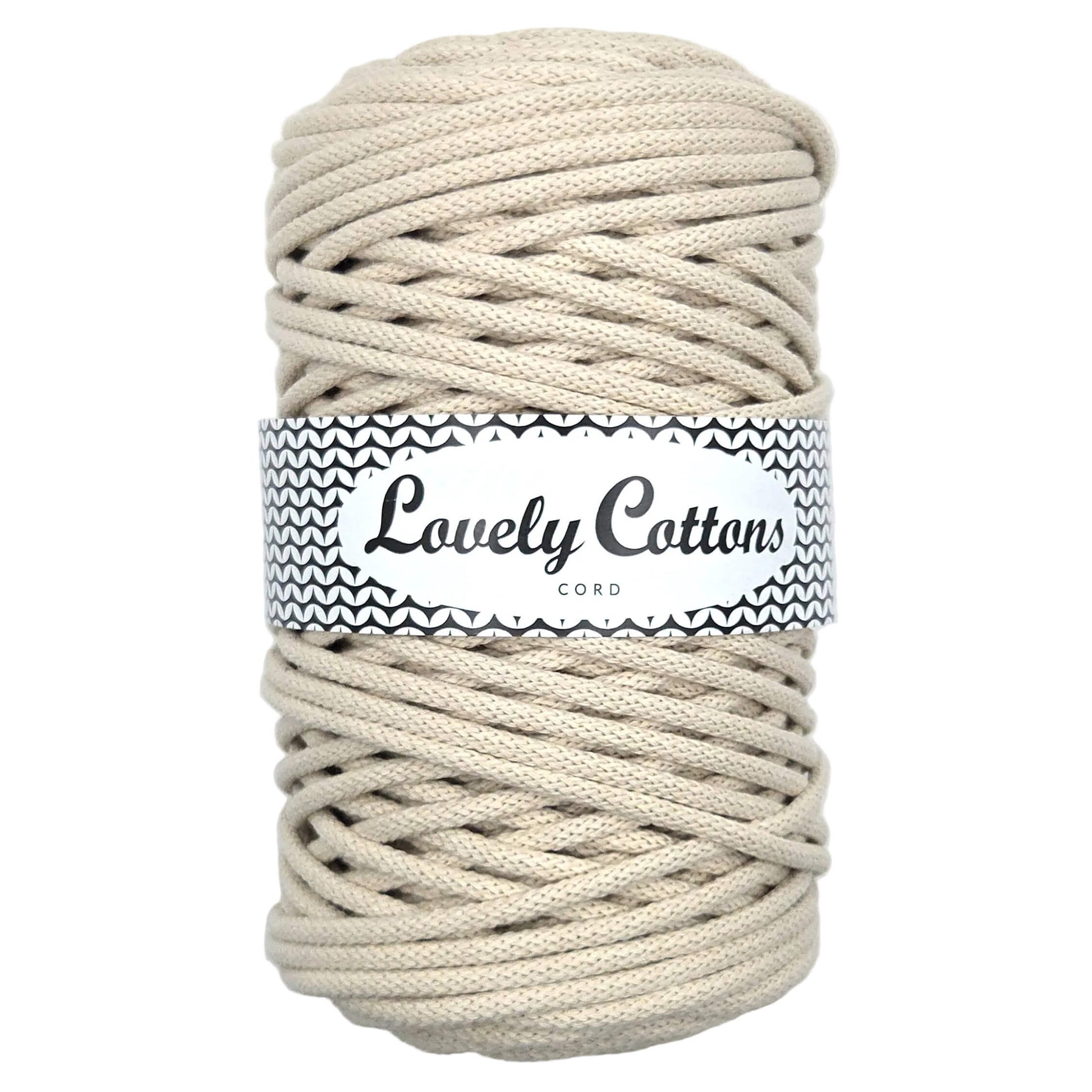 lovely cottons braided 5mm cord