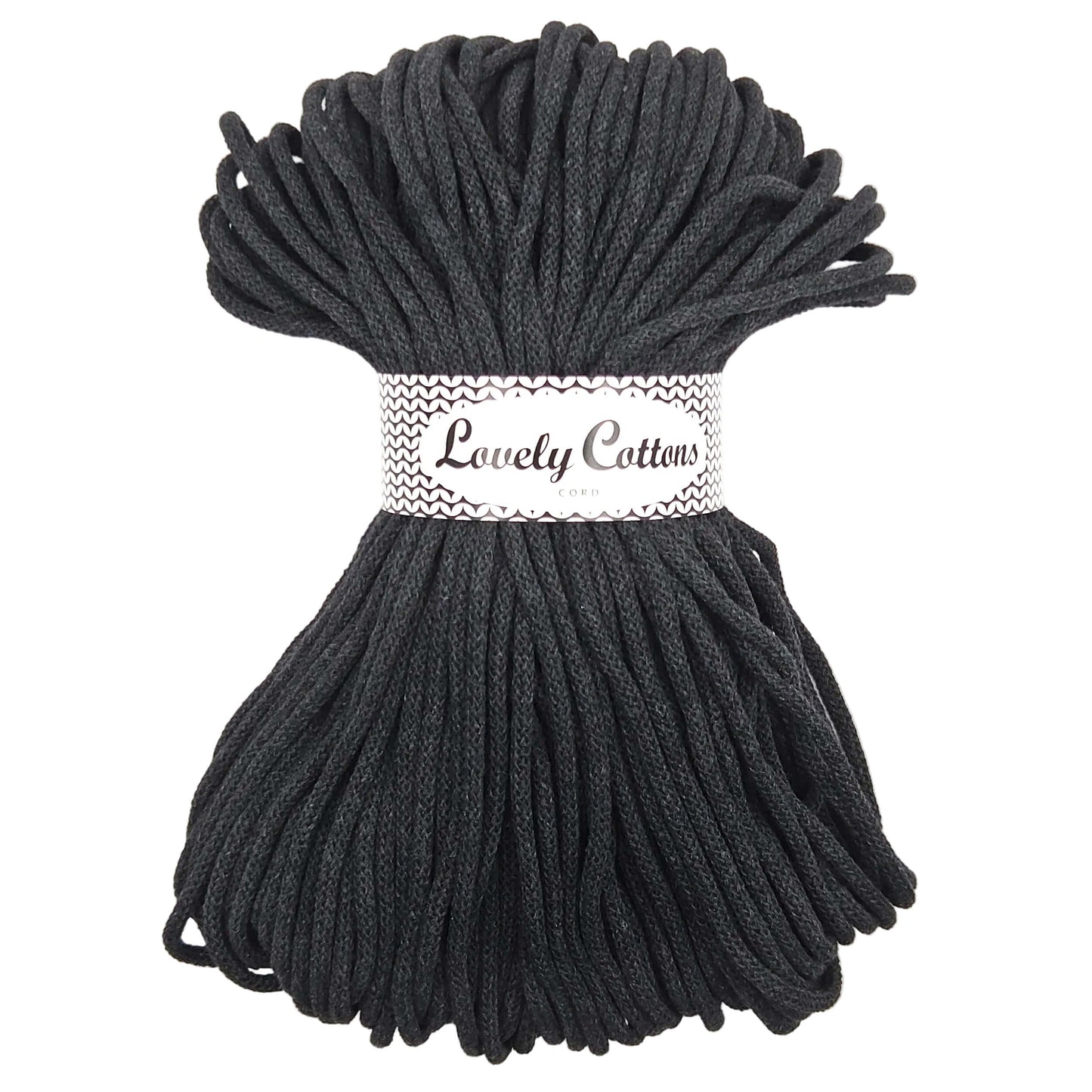 Lovely Cottons braided 5mm soft all cotton cord