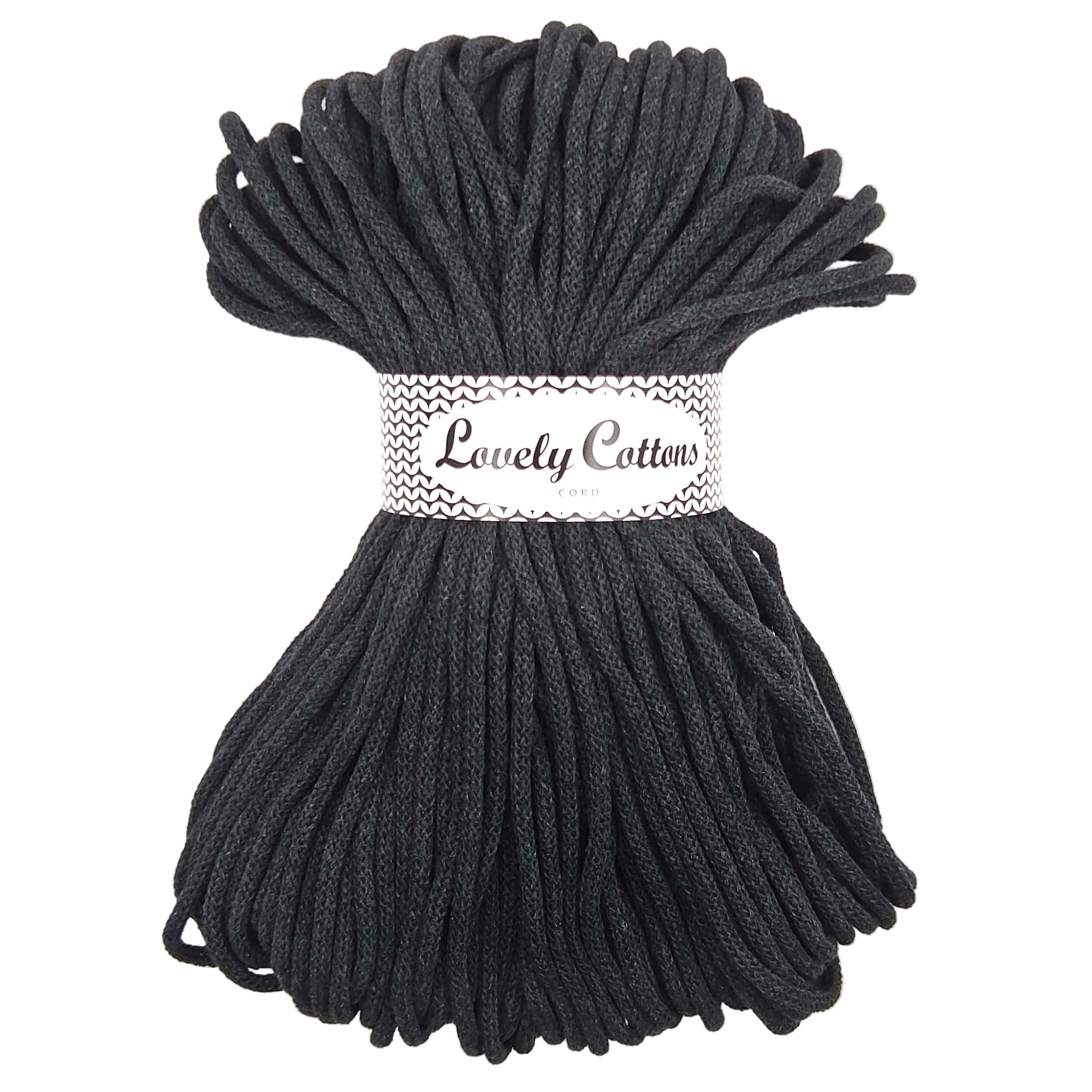 Lovely Cottons braided 5mm soft all cotton cord