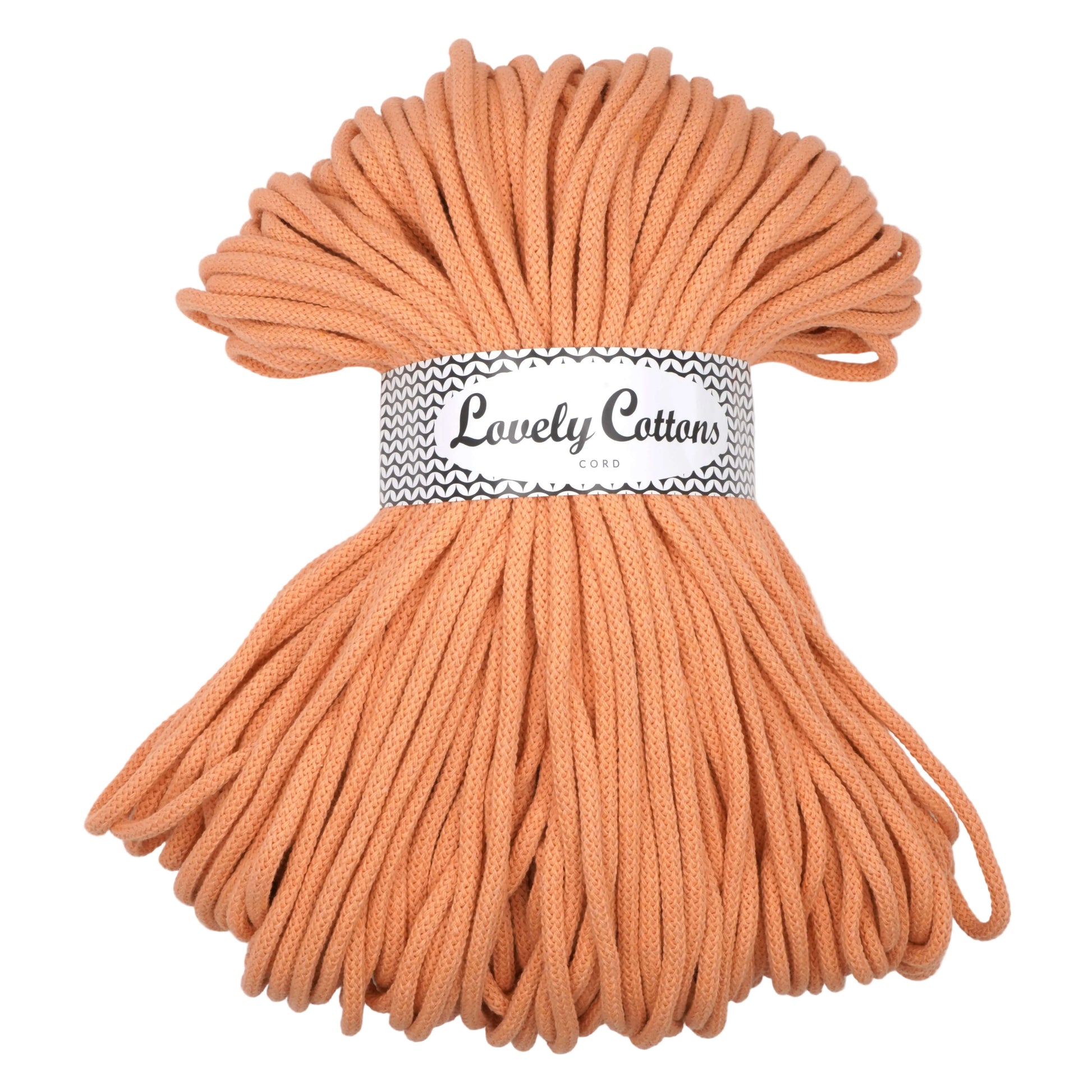 Lovely Cottons braided 5mm soft all cotton cord