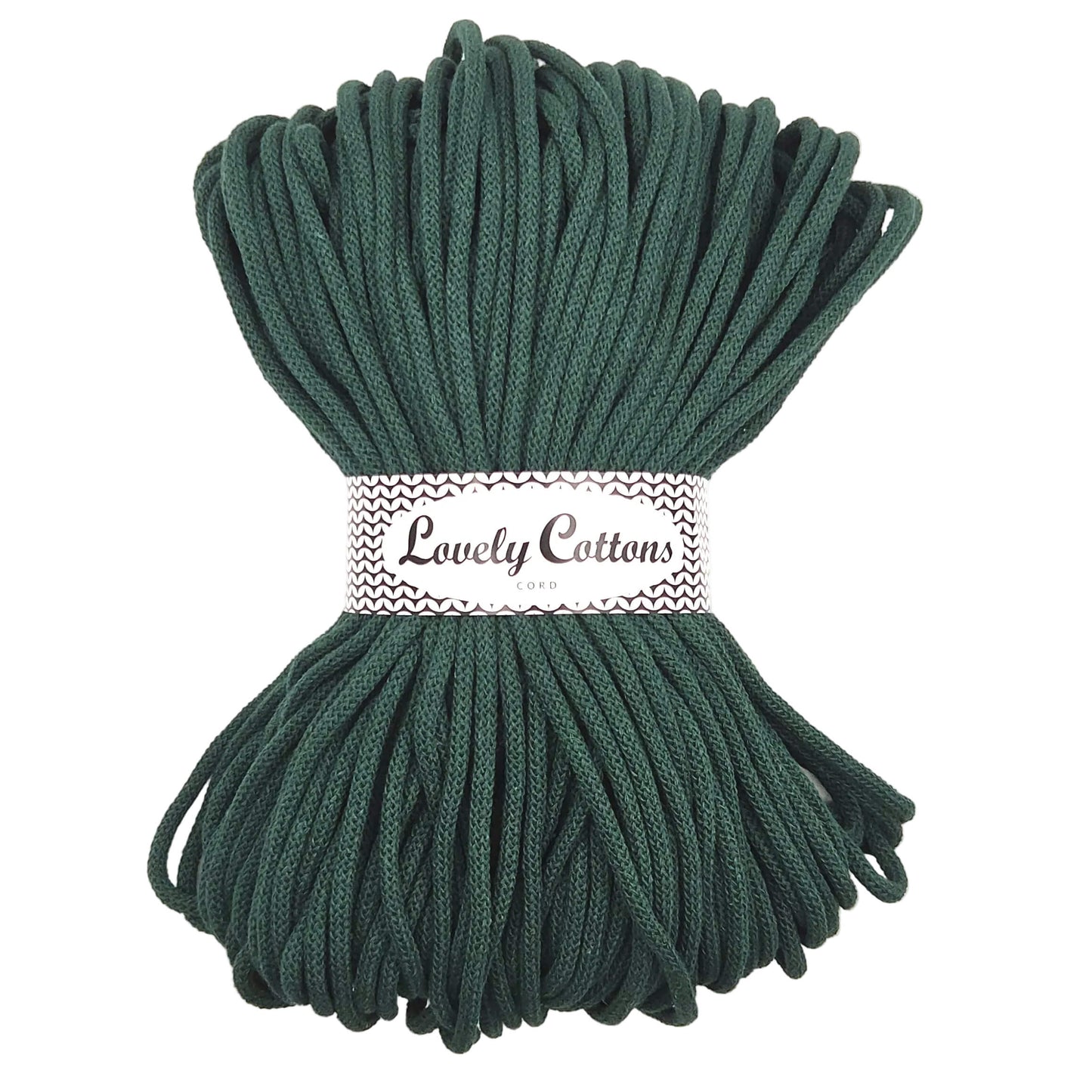 Lovely Cottons braided 5mm soft all cotton cord