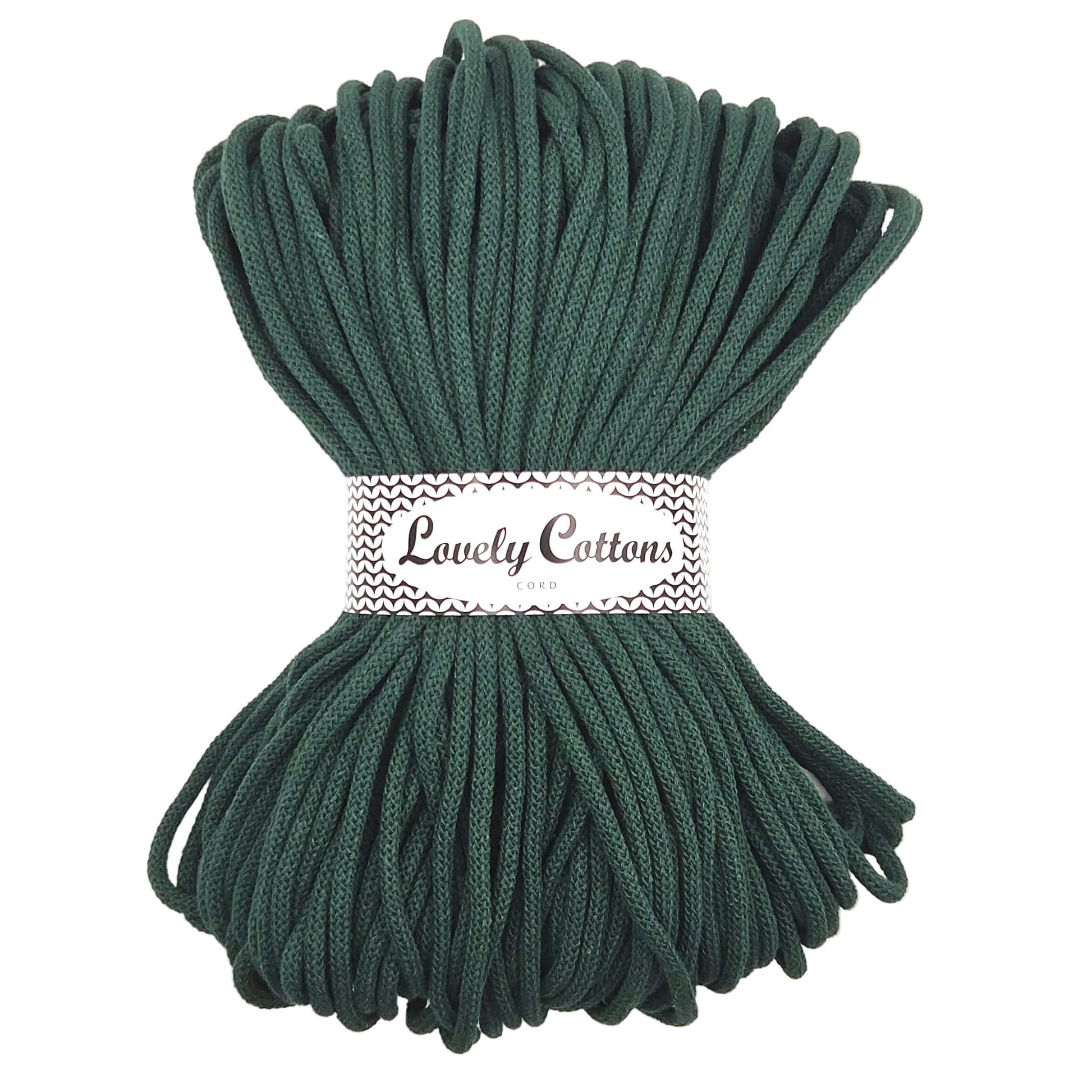 Lovely Cottons braided 5mm soft all cotton cord