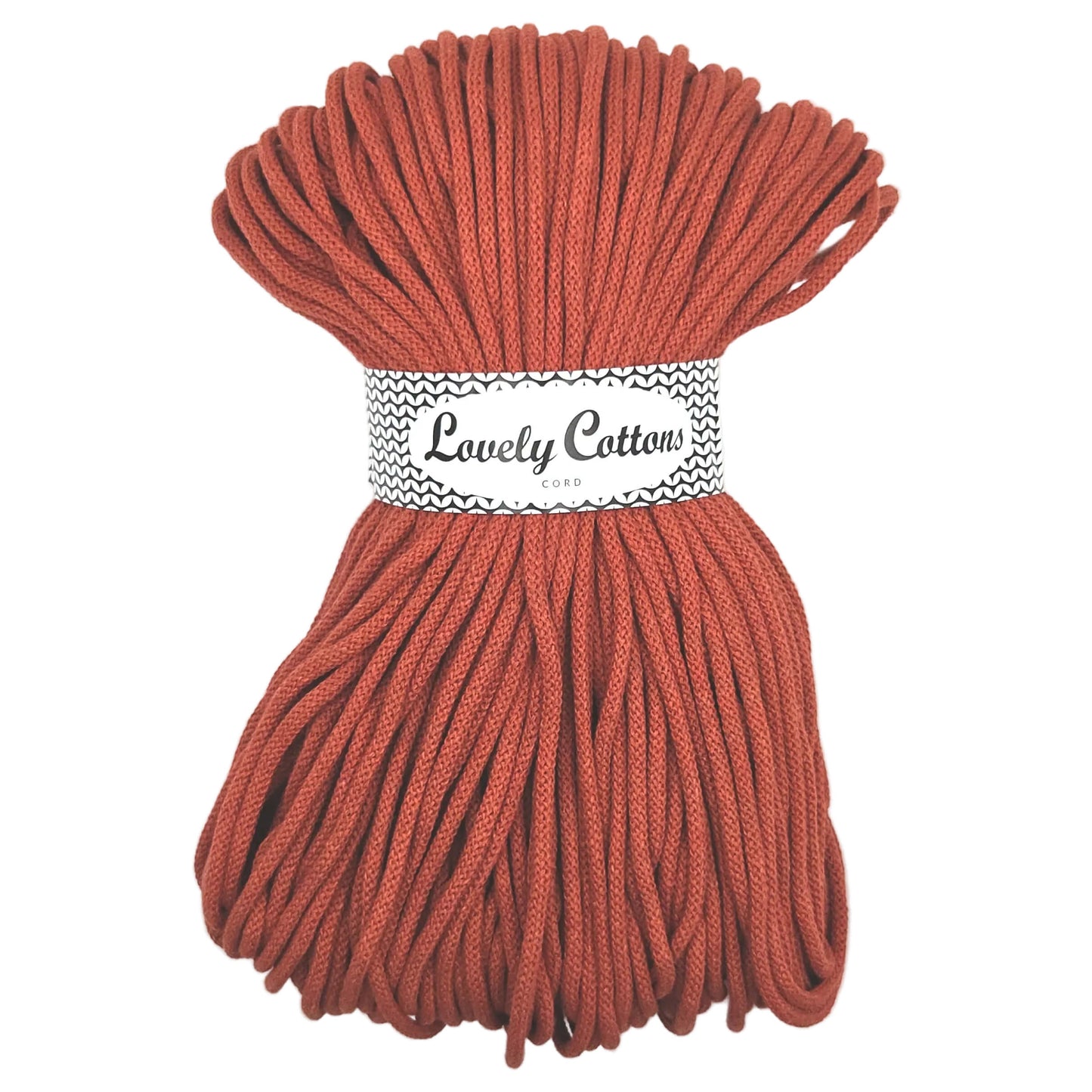 Lovely Cottons braided 5mm soft all cotton cord