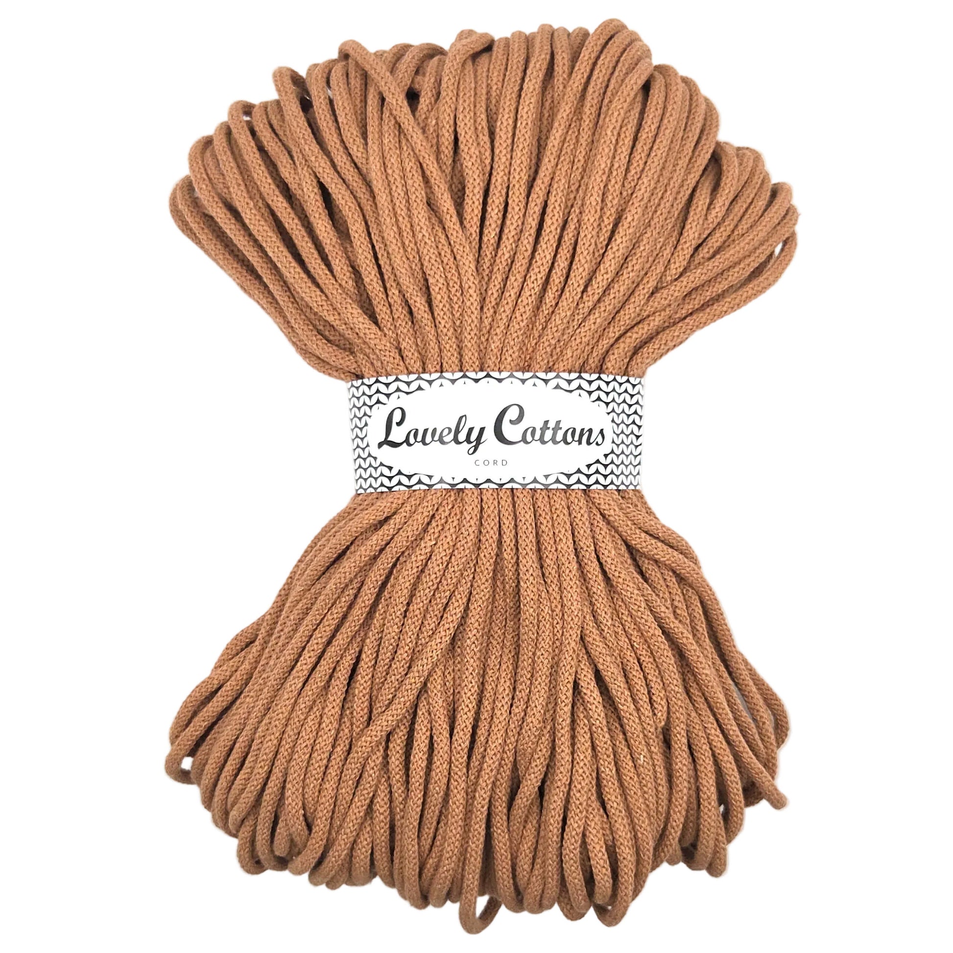 Lovely Cottons braided 5mm soft all cotton cord