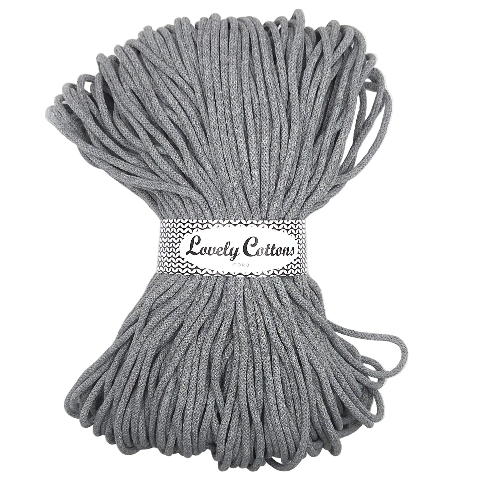 Lovely Cottons braided 5mm soft all cotton cord