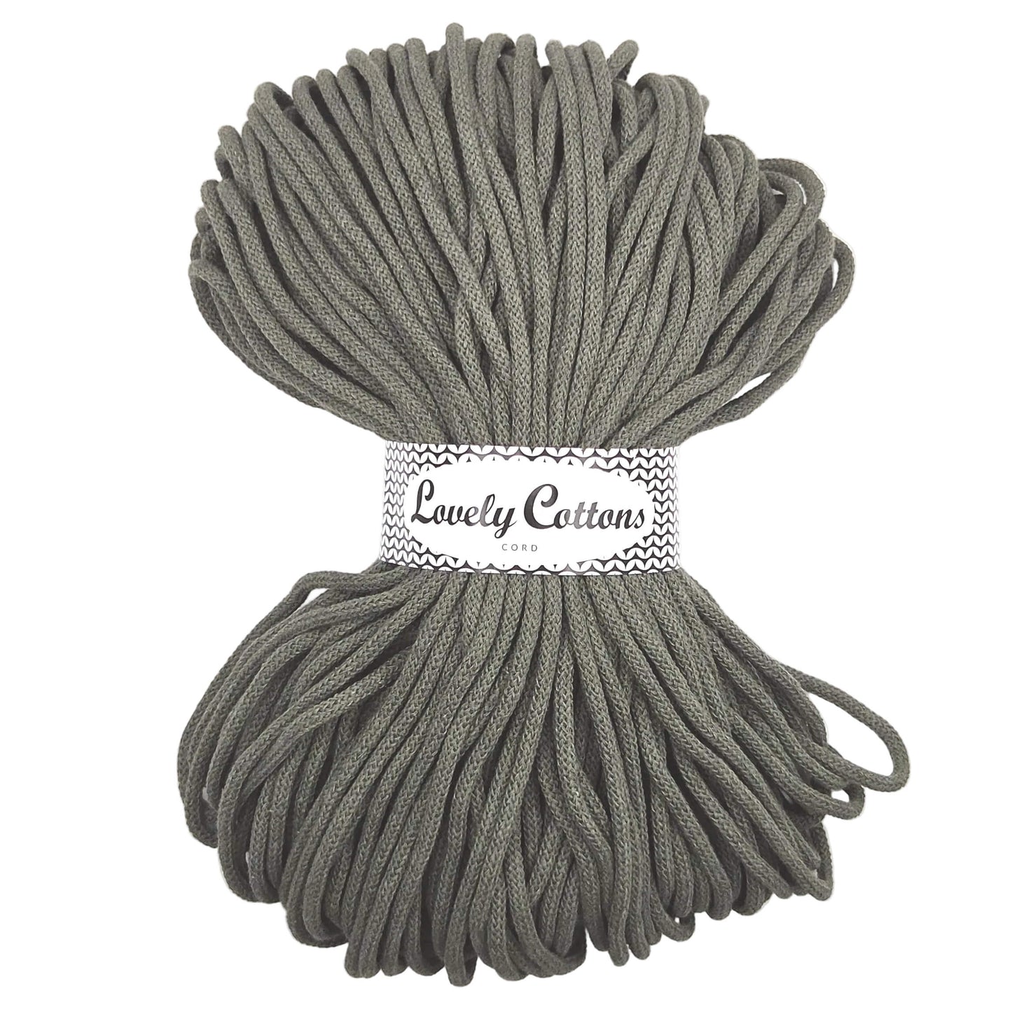 Lovely Cottons braided 5mm soft all cotton cord