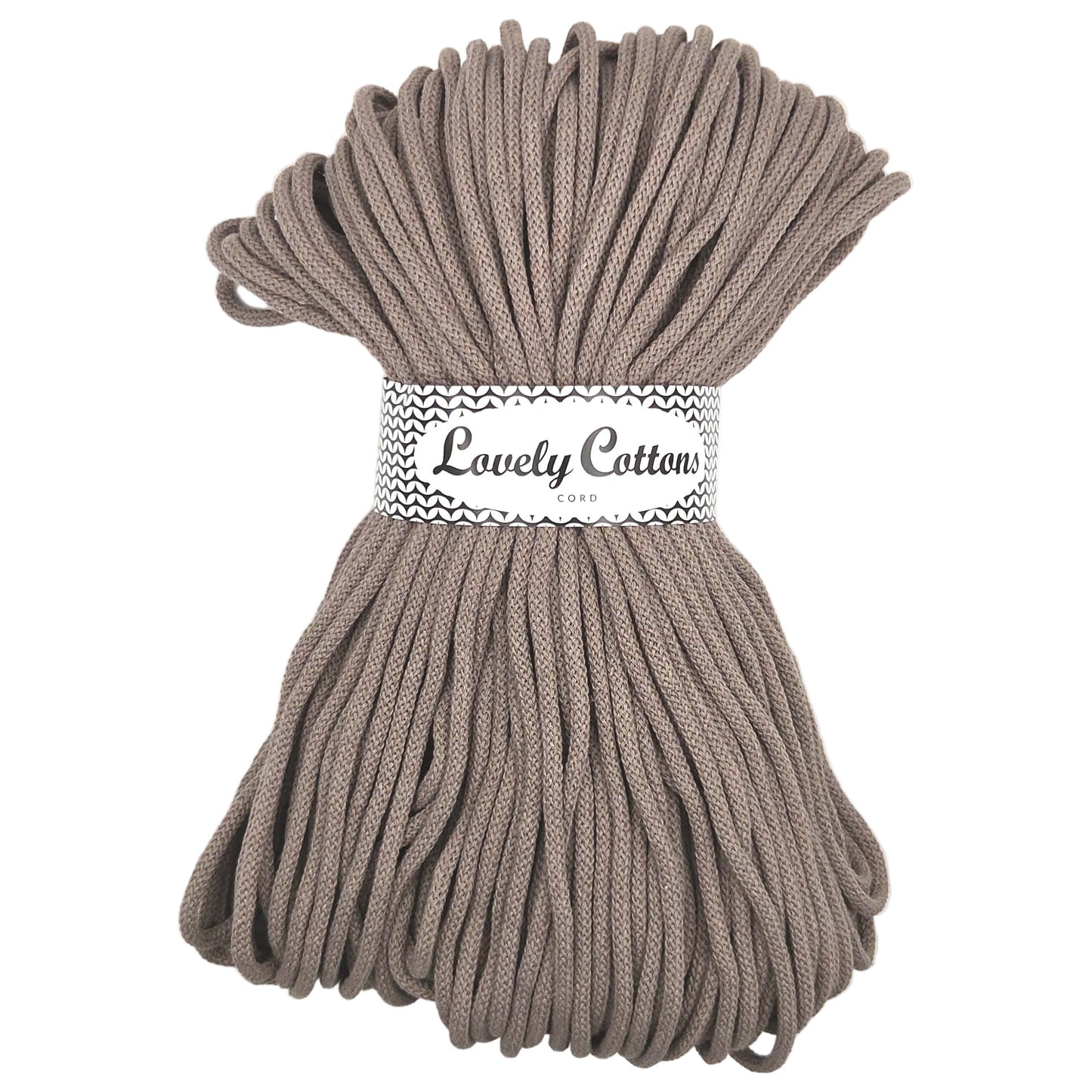 Lovely Cottons braided 5mm soft all cotton cord