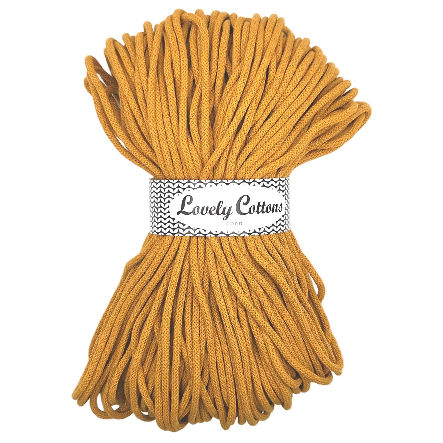 Lovely Cottons braided 5mm soft all cotton cord