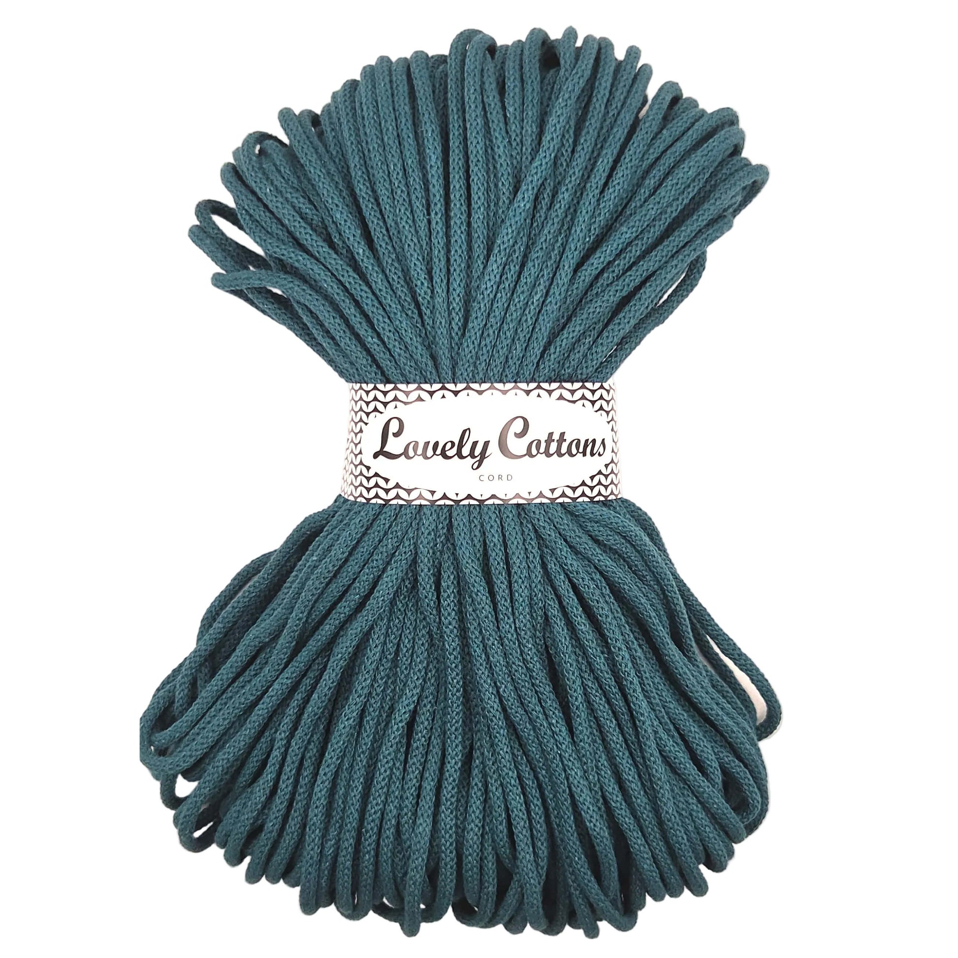 Lovely Cottons braided 5mm soft all cotton cord