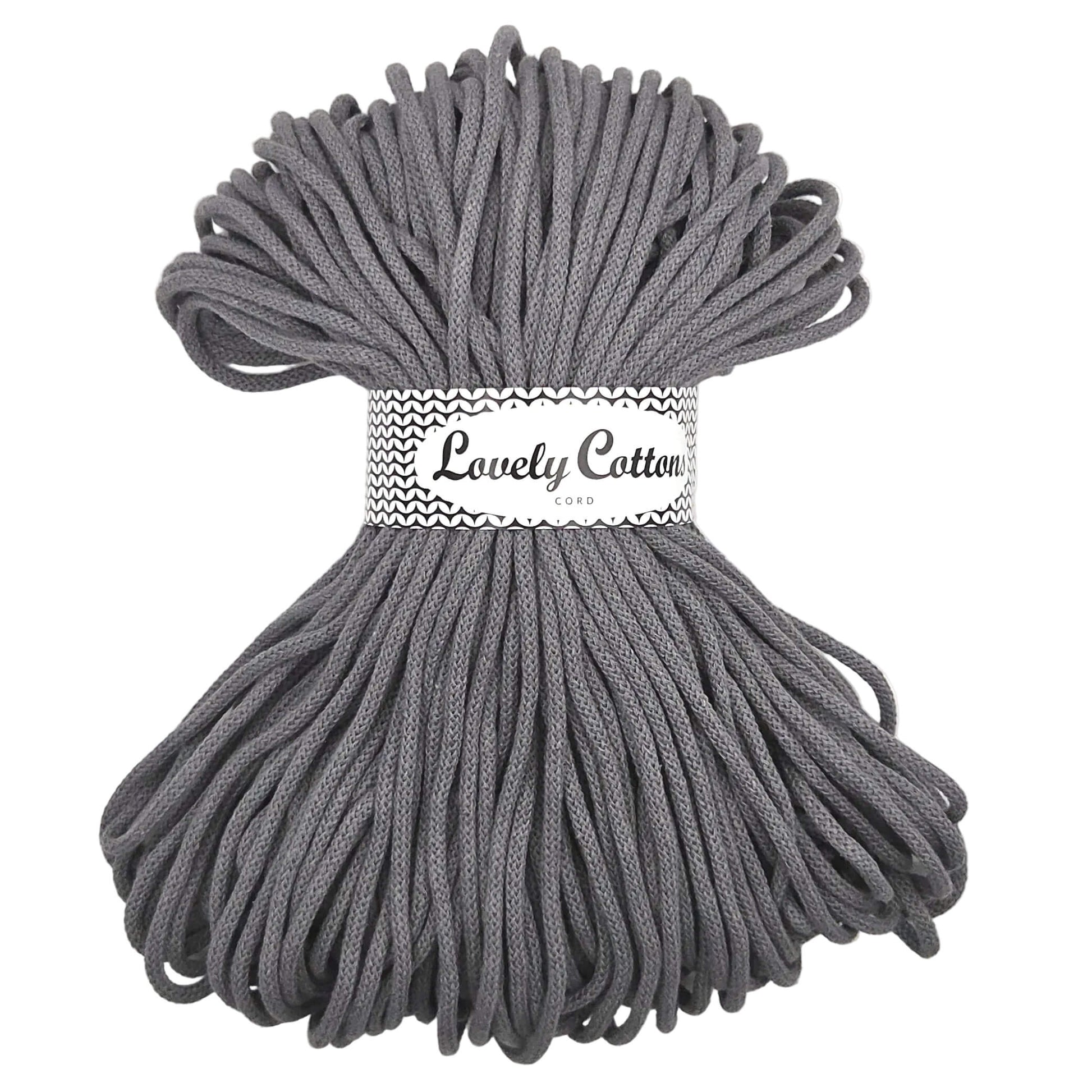 Lovely Cottons braided 5mm soft all cotton cord