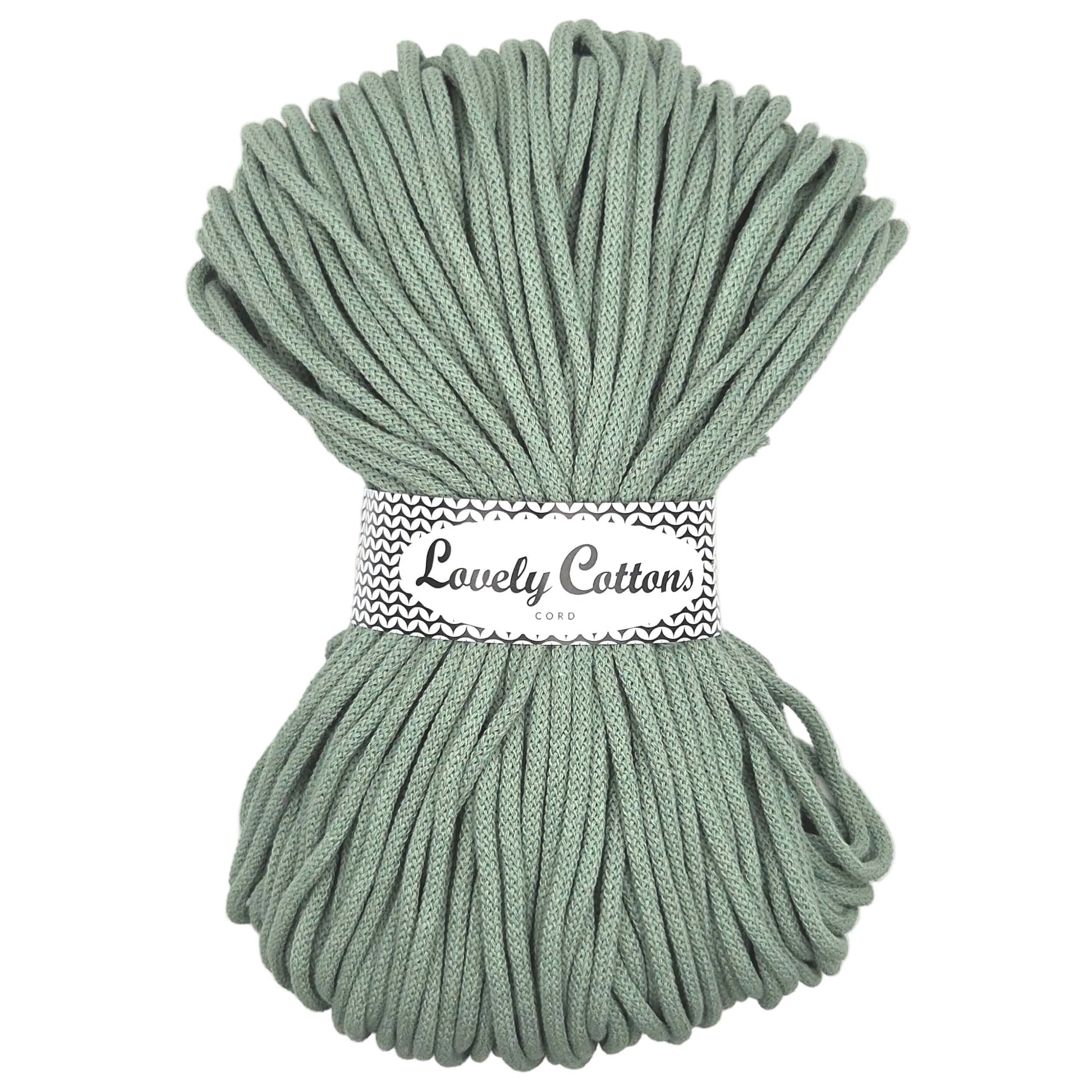 Lovely Cottons braided 5mm soft all cotton cord