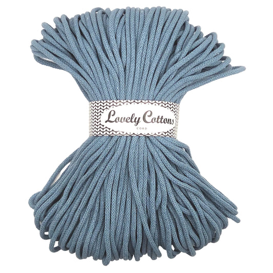 Lovely Cottons braided 5mm soft all cotton cord