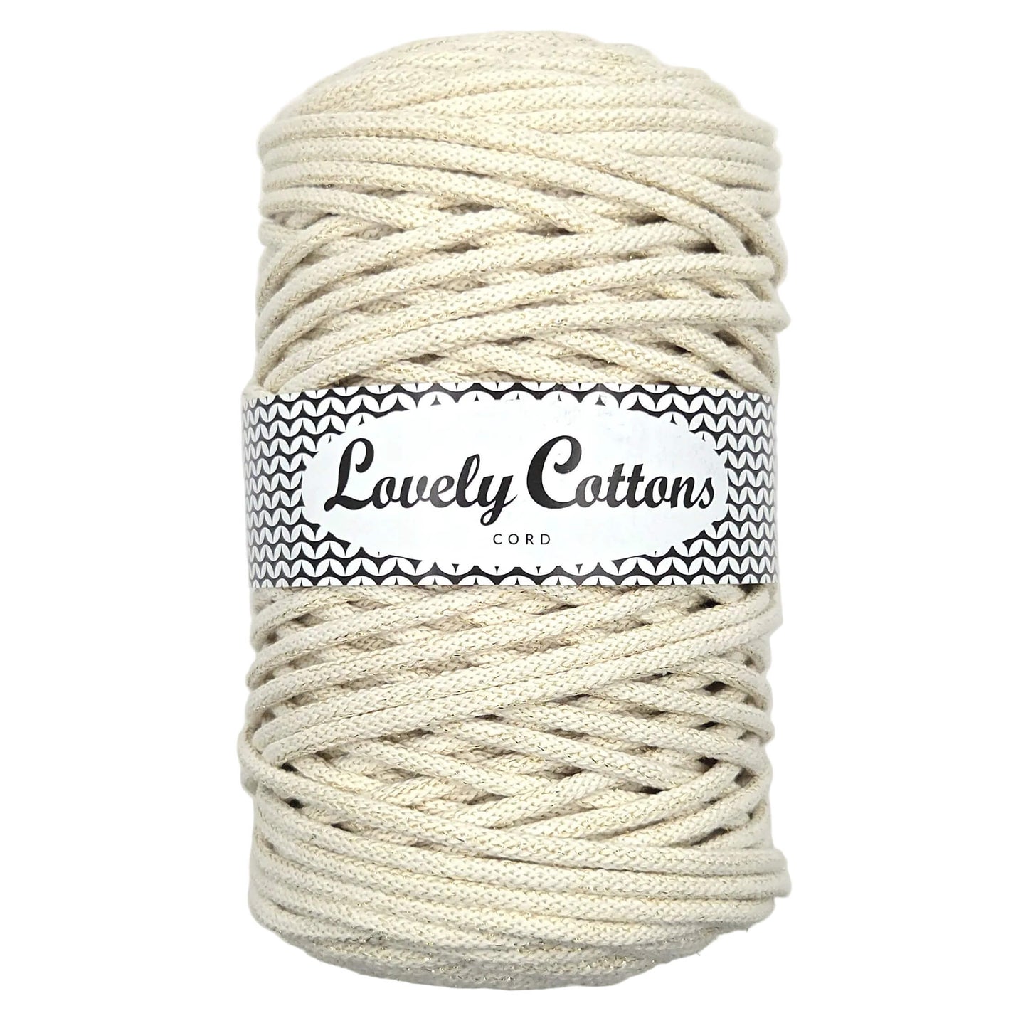 lovely cottons braided 5mm cord