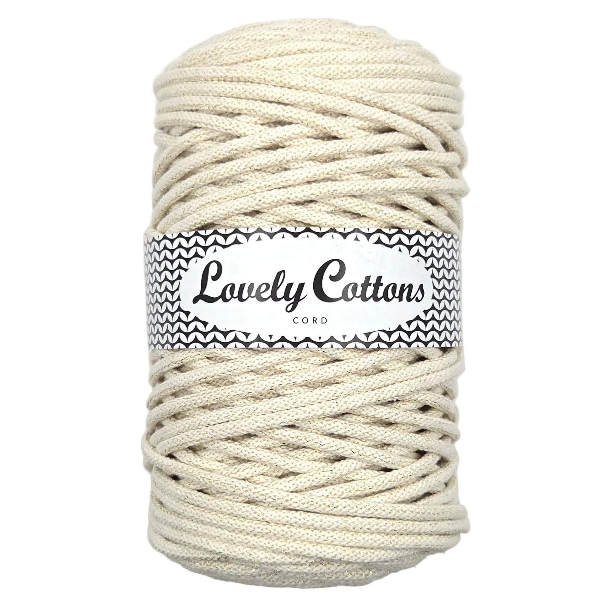 lovely cottons braided 5mm cord