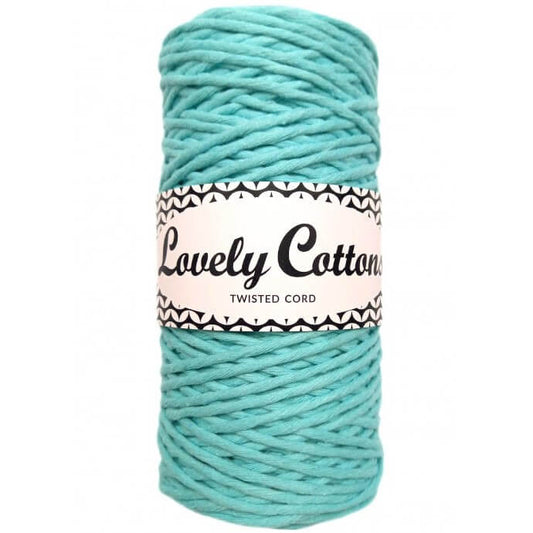 lovely cottons twisted 1.5mm aqua