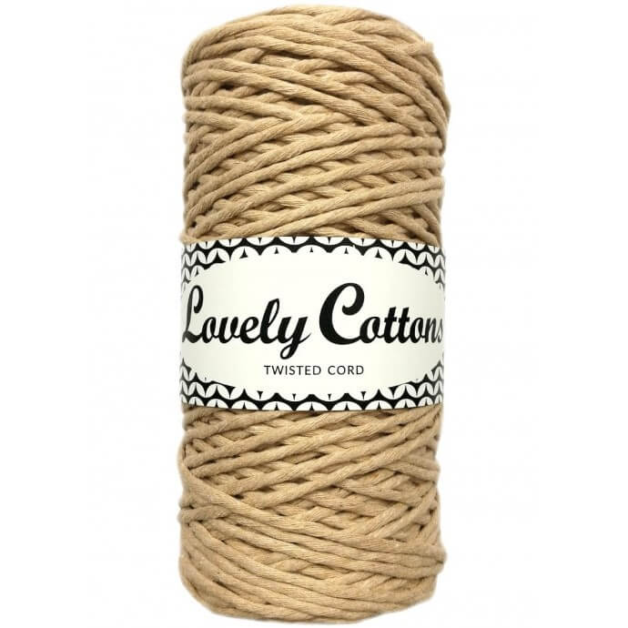 lovely cottons twisted 1.5mm beige