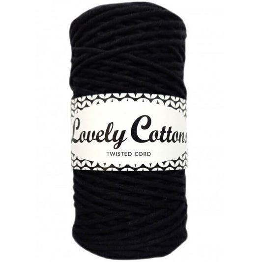lovely cottons twisted 1.5mm black