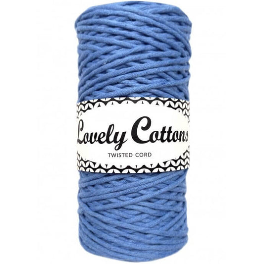 lovely cottons twisted 1.5mm blue