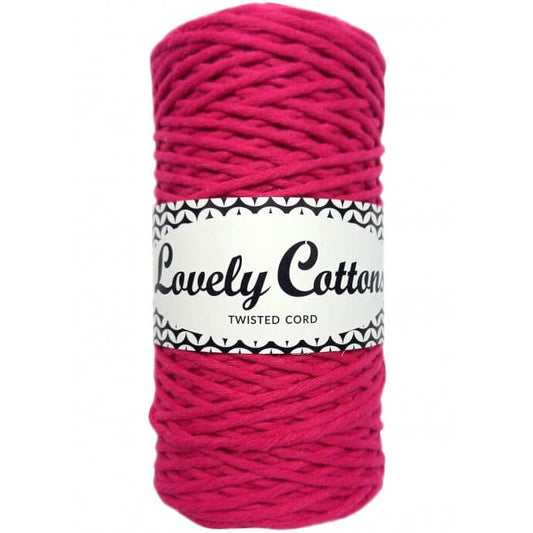 lovely cottons twisted 1.5mm fuchsia