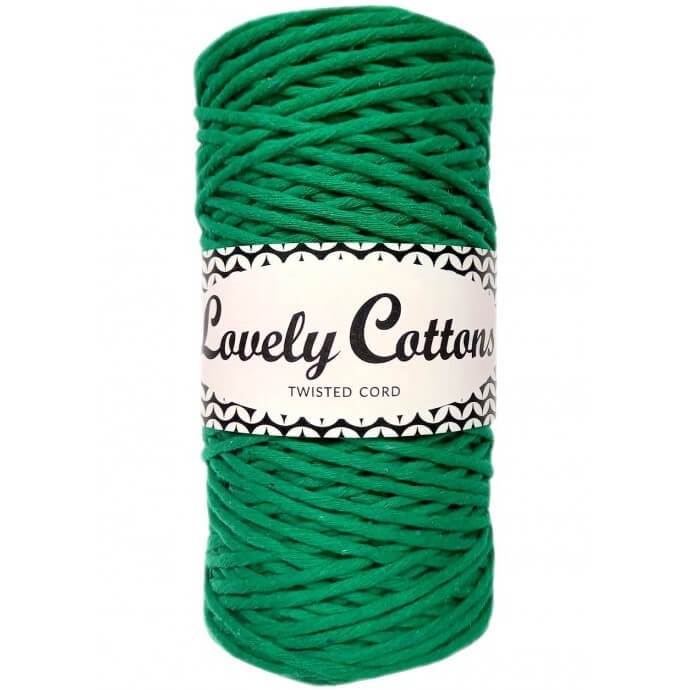 lovely cottons twisted 1.5mm green