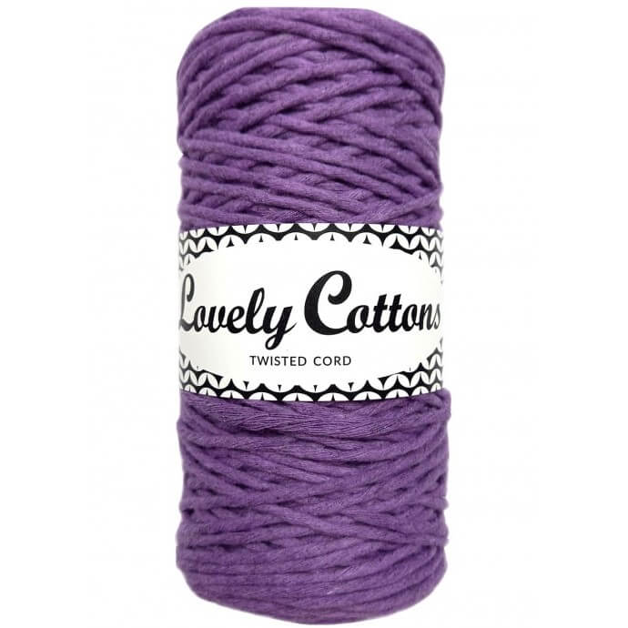 lovely cottons twisted 1.5mm heather