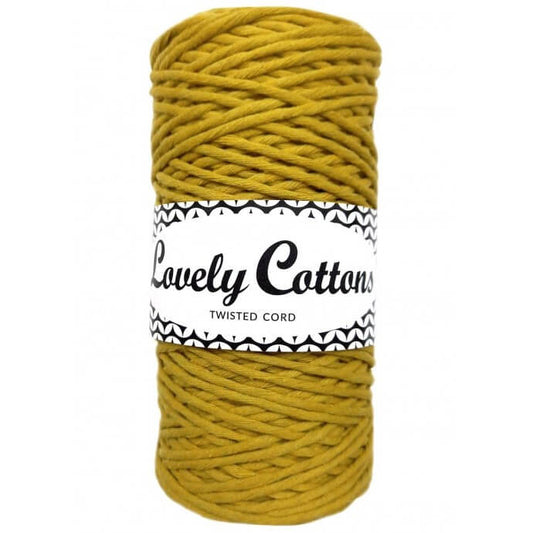 lovely cottons twisted 1.5mm lemonade