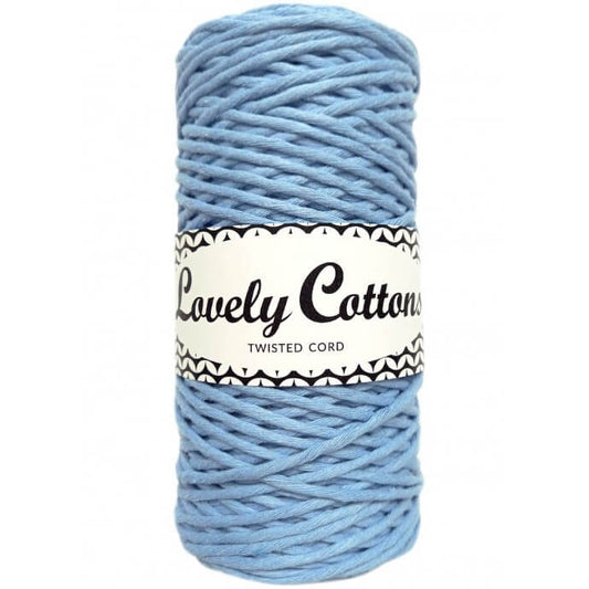 lovely cottons twisted 1.5mm light blue