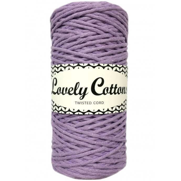 lovely cottons twisted 1.5mm lilac